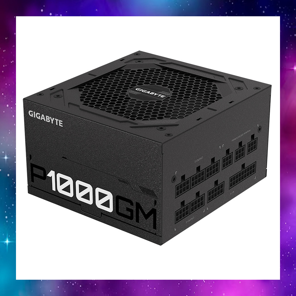 POWER SUPPLY (อุปกรณ์จ่ายไฟ) GIGABYTE P1000GM - 1000W 80 PLUS GOLD สายเพียงพอต่อการใช้งาน ประกัน5/20