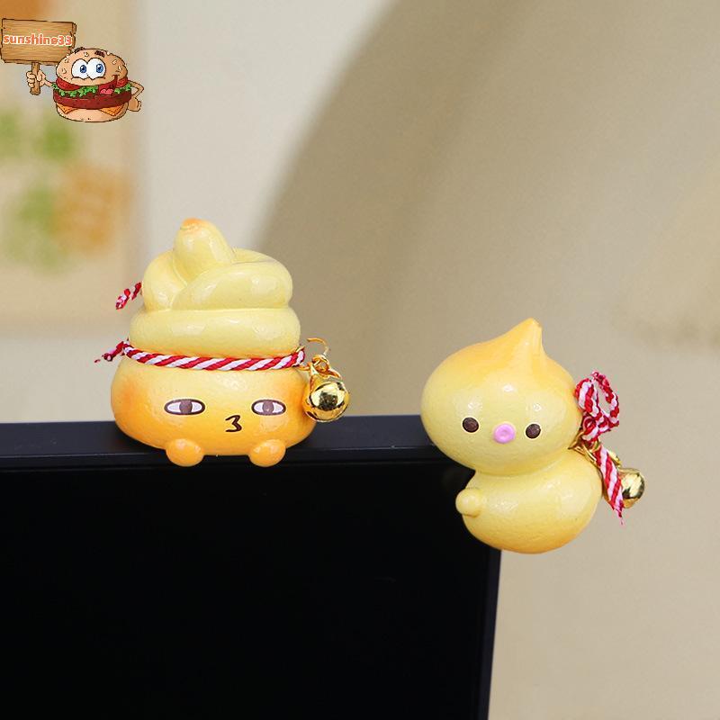 Sun Mini น่ารักเรซิ่น Gourd ตุ๊กตา 1/4 ชิ้นเครื่องประดับสําหรับรถ Dashboard โต๊ะ TV ชั้นวาง Holiday 