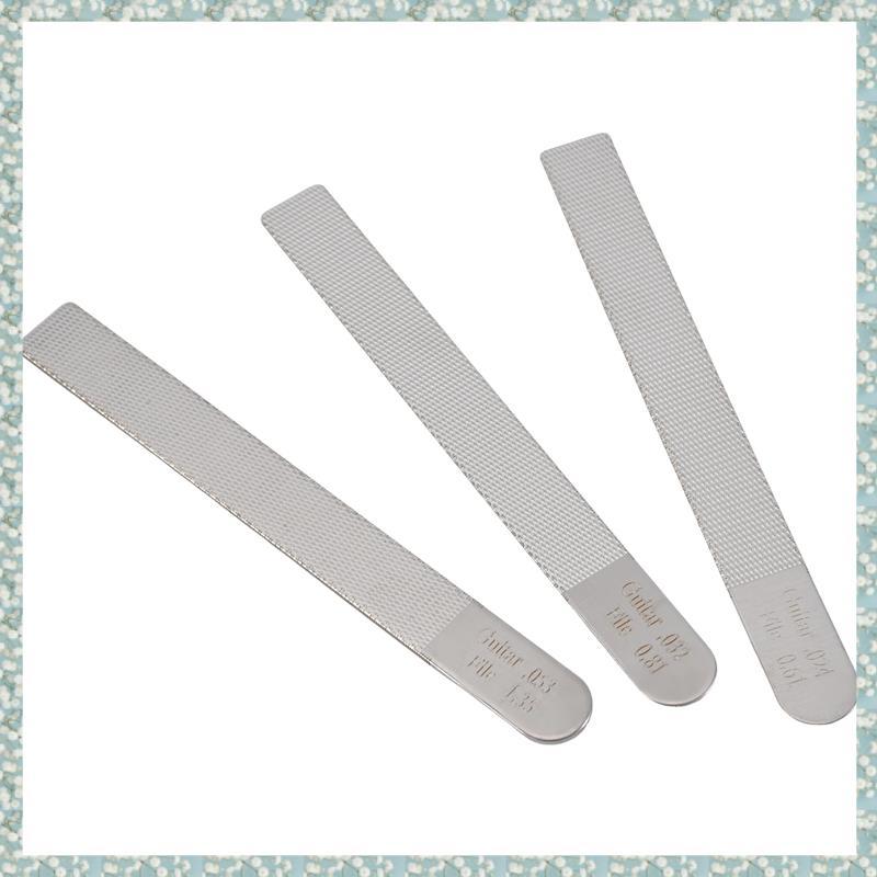 [h5bl3j6wj.ph] 3 ชิ้น/เซ็ตกีตาร์ Nut Files Fret Crowning Slot Filing Luthier ซ่อมชุดเครื่องมือสําหรั