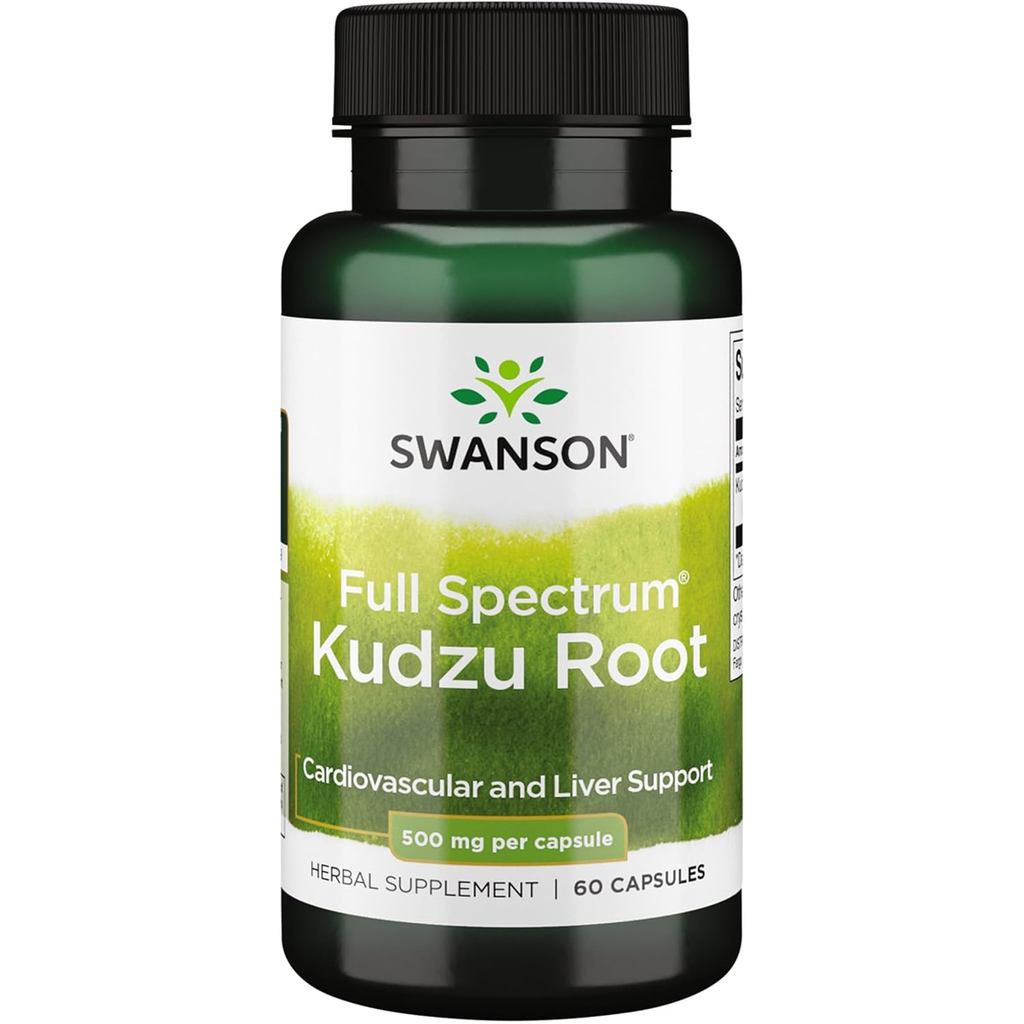 Swanson Full Spectrum Kudzu Root 500 มก. 60 แคปซูล