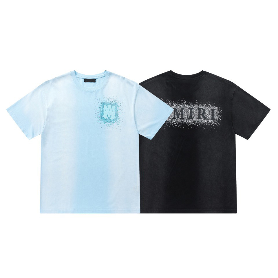 0WCS AMIR * แฟชั่นสวมใส่รอบคอ Hot Diamond Craft เสื้อยืดแขนสั้นผู้ชายผู้หญิงสไตล์