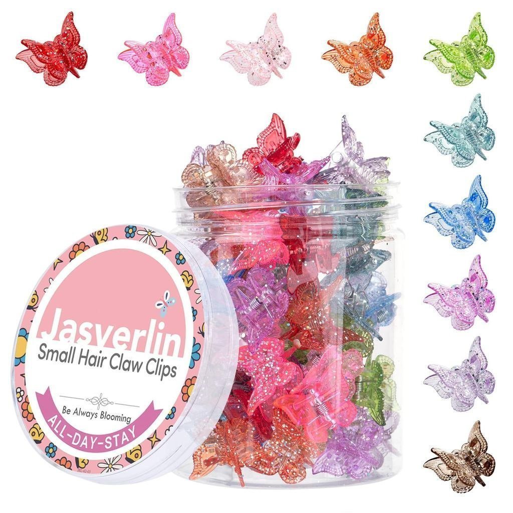 กิ๊บติดผมรูปแมลงวันขนาดเล็กสีส่องแสง,เหมาะสําหรับเด็กผู้หญิง - Lovely Y2K Styleชุดเล็กหลากสี ZDL8 IG