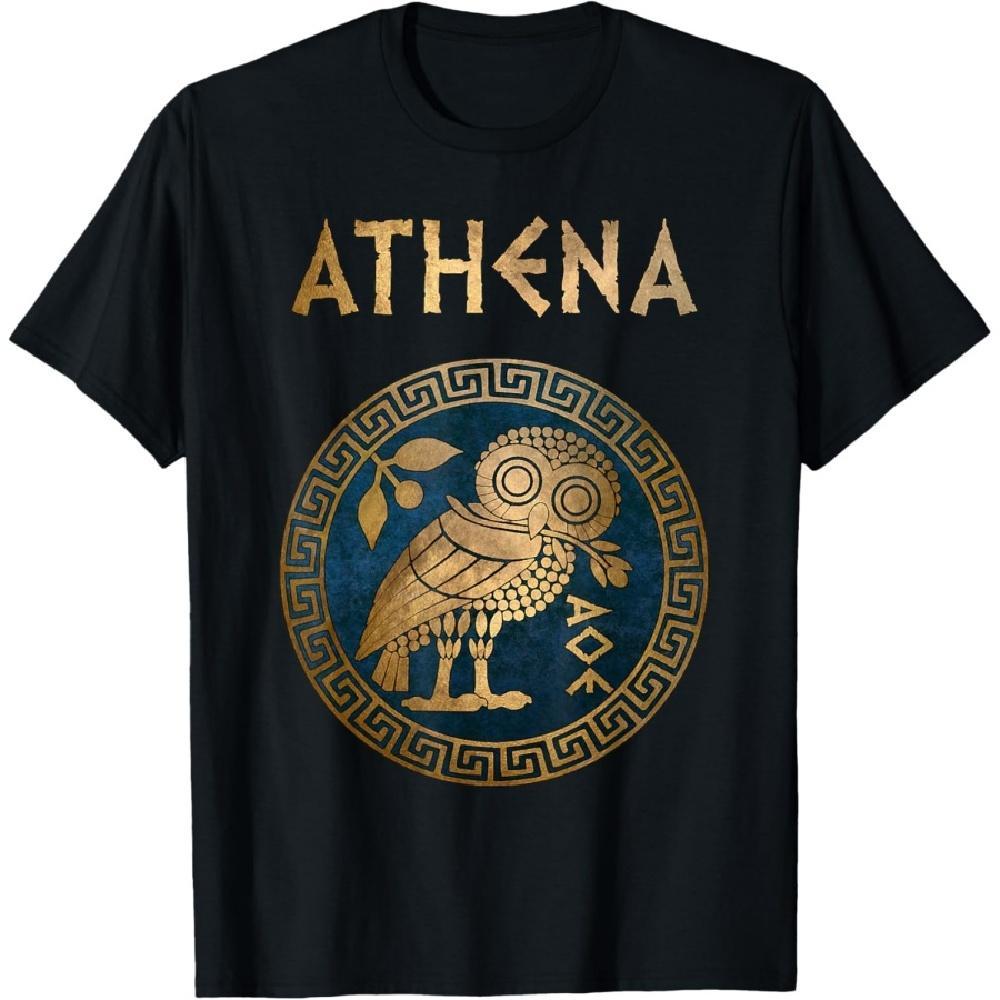 Athena Athenian Owl สัญลักษณ์เทพธิดากรีก Athena เสื้อยืด