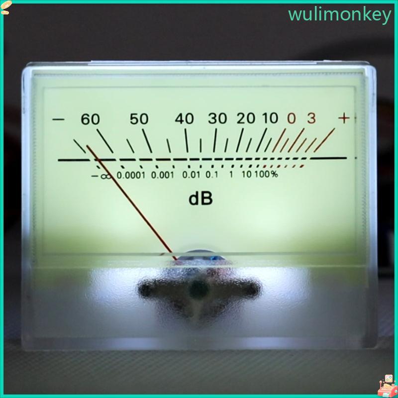 WU VU Meter พร้อม LED Backlight DB เครื่องวัดระดับเครื่องขยายเสียงสายไฟง่าย DB Meter