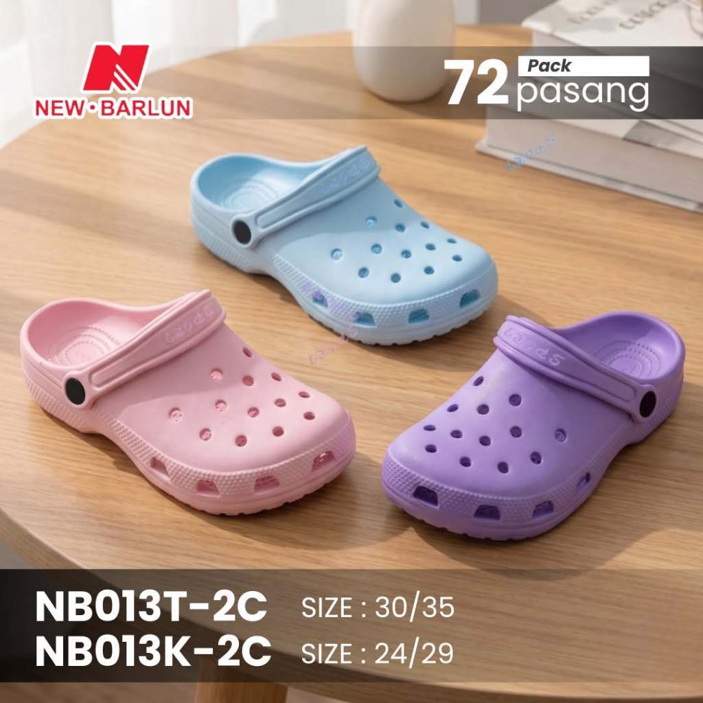 รองเท้าแตะเด็ก Barlun Crocs ใหม่ NB013K-2C / NB013T-2C (24-35)