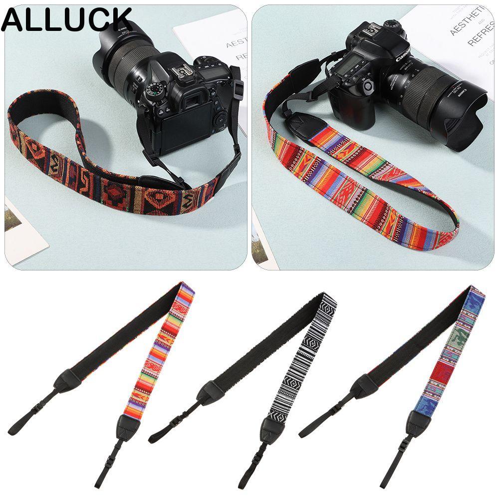 ALLUCK SLR สายคล้องไหล่กล้องสําหรับ Leica Digital Lanyard Band SLR อุปกรณ์เสริมสําหรับกล้อง PU สายคล