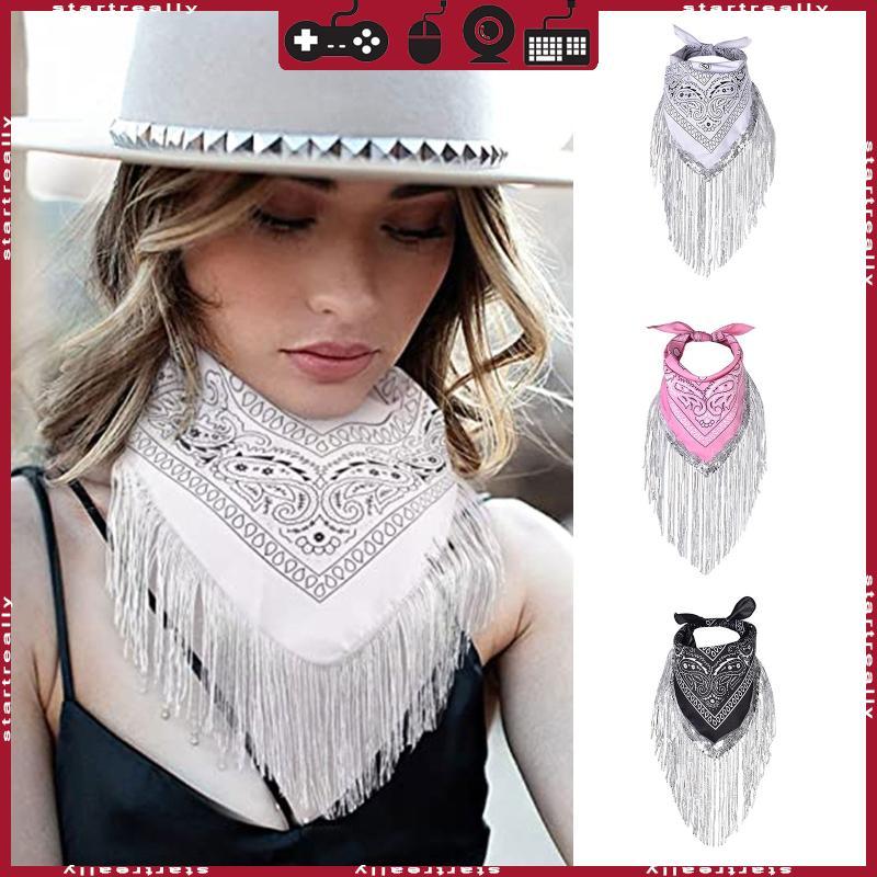 ST Cowgirl Bandanas Sequin Cowgirl Bachelorette Bandanas Neckerchief Bandanas