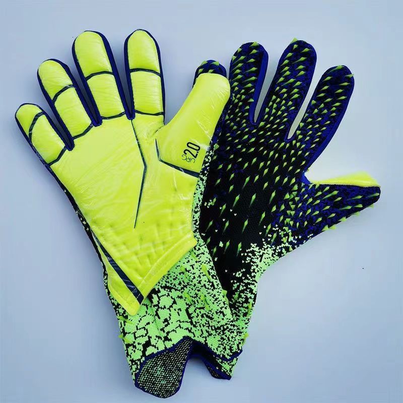 ใหม่ Falcon Football Professional Latex Fingerless Breathable ทนต่อการสึกหรอหนาถุงมือประตู