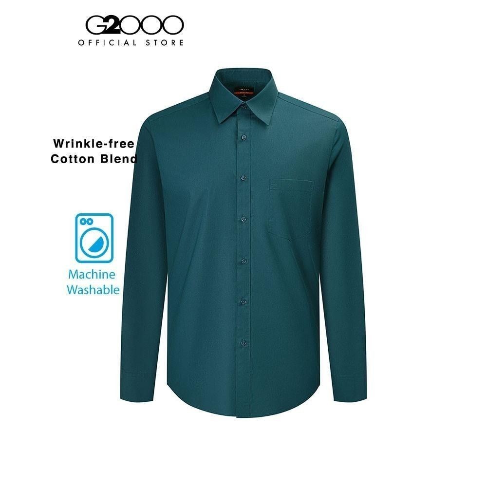 G2000 เสื้อเชิ้ตแขนยาวแบบทางการสำหรับผู้ชาย ทรง Smart Fit รุ่น 2112101268 DEEP BLUE