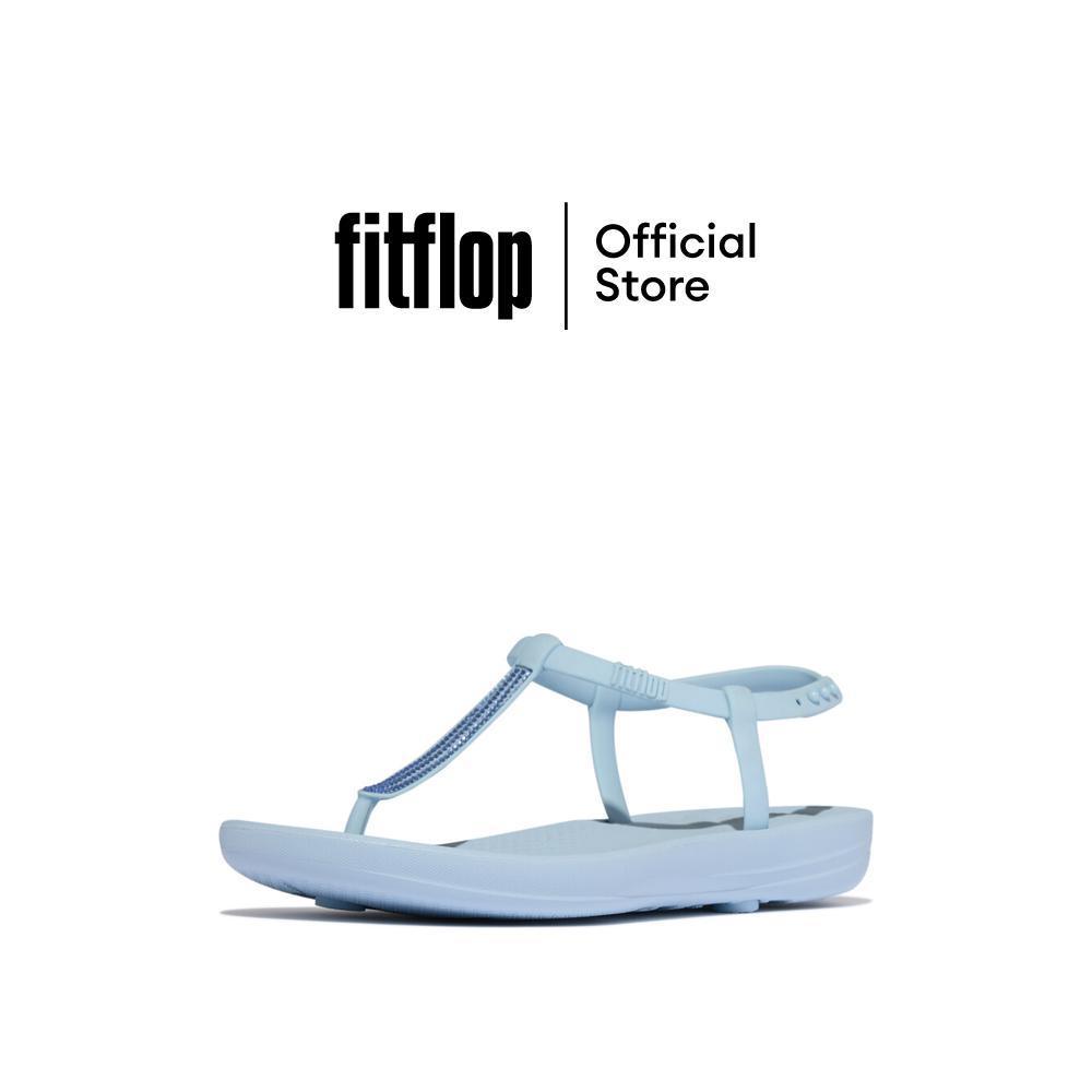 FITFLOP IQUSHION SPLASH SPARKLE TSTRAP รองเท้าแตะผู้หญิง รุ่น JD7-D50 สี CLOUDY BLUE