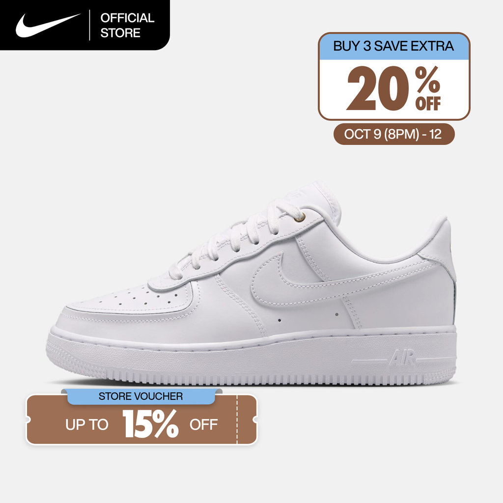 NIKE حذاء نسائي Air Force 1 '07 — أبيض — صورة 2