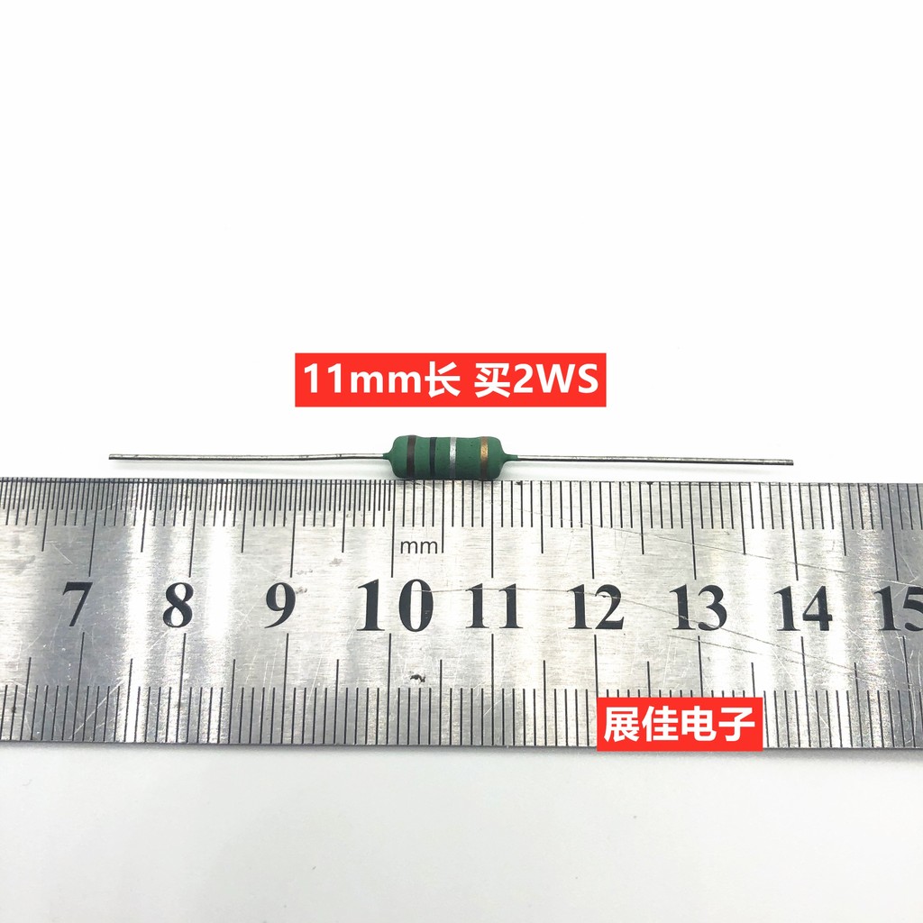 เครื่องชาร์จรถยนต์ไฟฟ้า Easy-to-Break Output Fuse Winding Resistor 3WS 0.1 Euro 0.22 R 0.33 0.5 R 3W