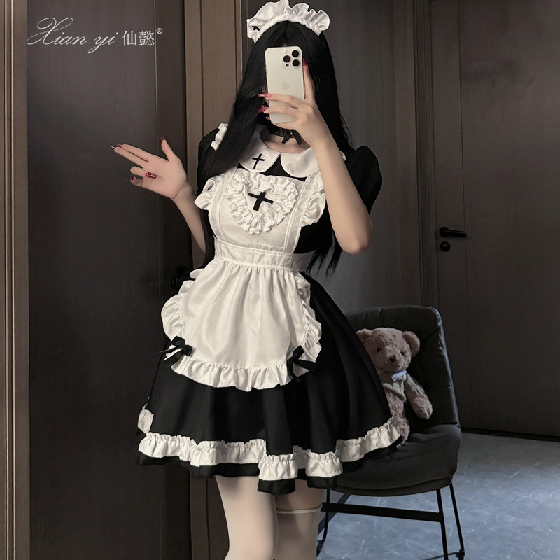 ชุดคอสเพลย์แม่บ้านสไตล์ญี่ปุ่น นุ่ม สบาย สำหรับการแสดงและสวมใส่ง่าย พร้อมคุณภาพภาพ QHD7