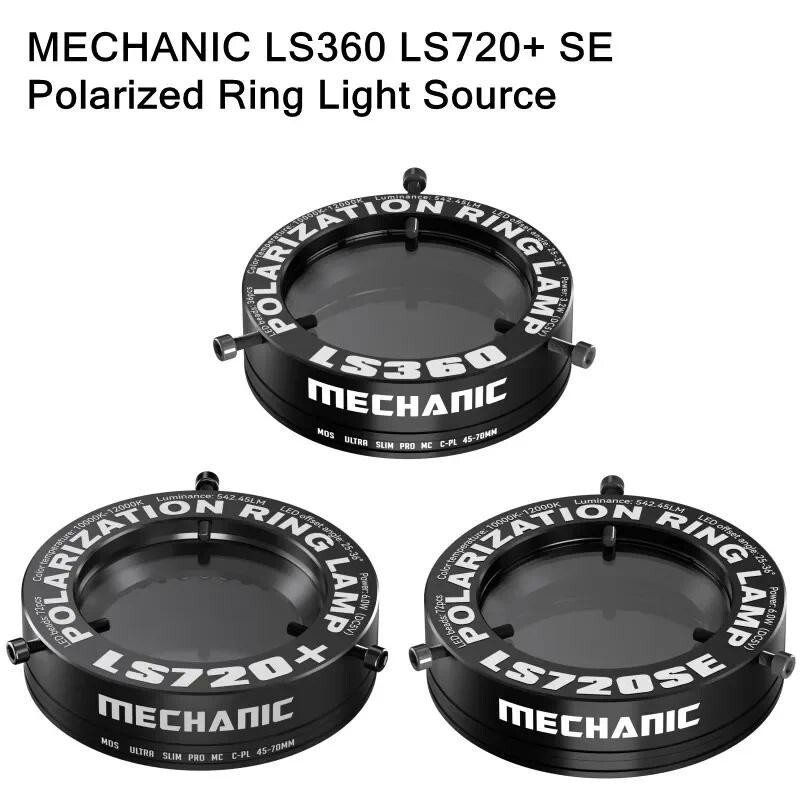 MECHANIC LS360 LS720 Plus SE Polarized croscope แหวนสําหรับ Precision การบัดกรีซ่อม Anti Glare LED c