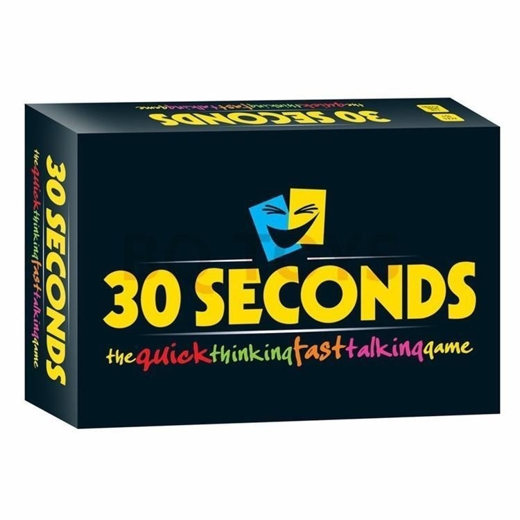 Crazy 30 SECONDS เกมภาษาอังกฤษการ์ด Thinking English Party เกมกระดานภาษาอังกฤษ 30 เกม SECONDS