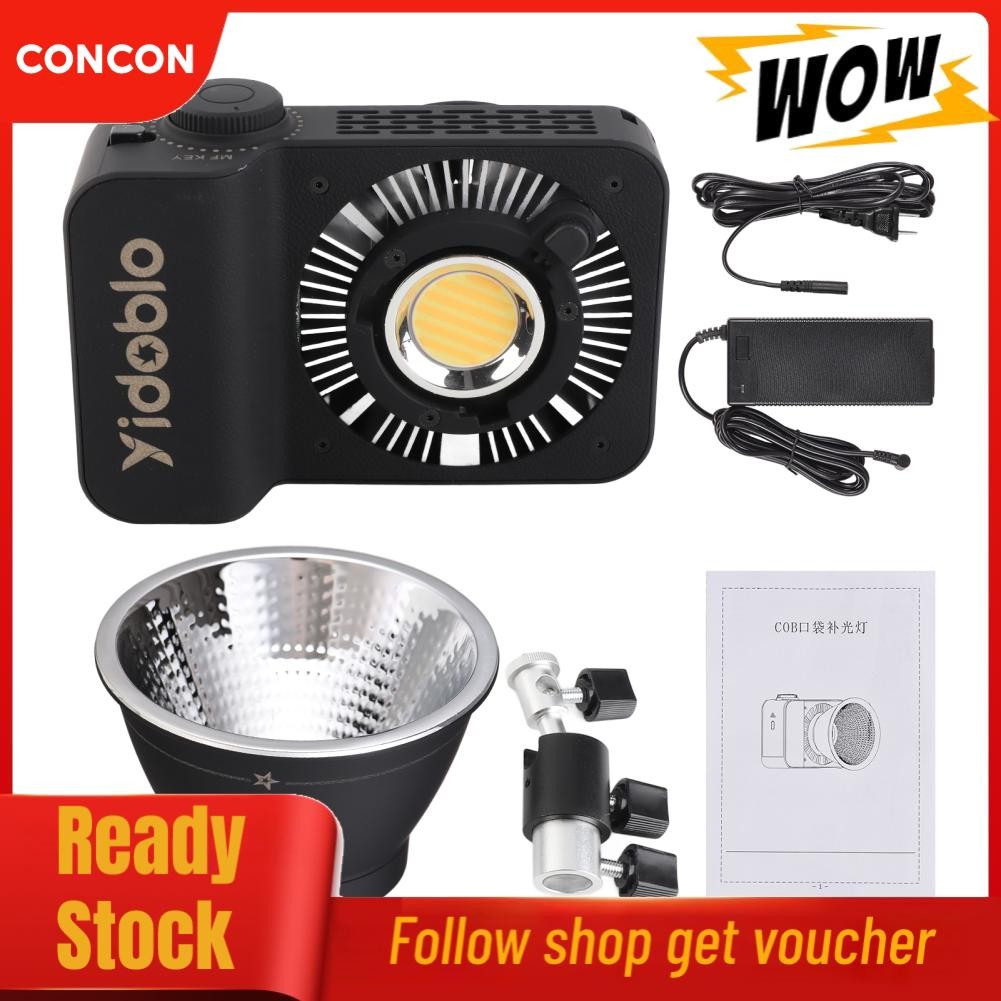 Concon Concon-th Mini Bi Color Video Light 100W Cob Photography 2700K-7500K Dimmable 10 FX Effects แ