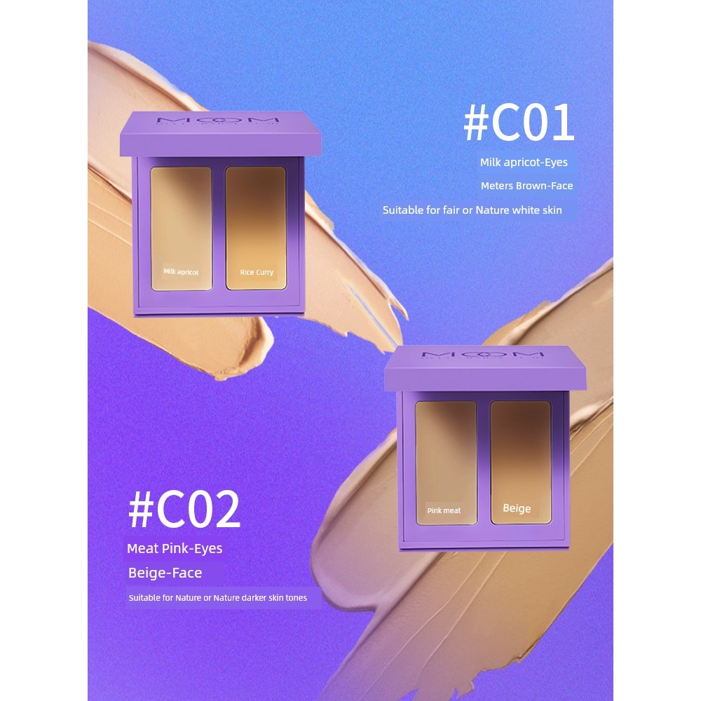 concealer คอนซีลเลอร์ Mcom Eye Concealer Female Cover Spots Dark Circles Facial Makeup Artist Dedica