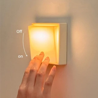ICRAFT ไฟ LED กลางคืน ตกแต่งห้องด้วยไฟวอร์มสวิตช์ ตั้งโต๊ะชาร์จ USB ออกแบบเรียบง่ายสำหรับห้องนอน