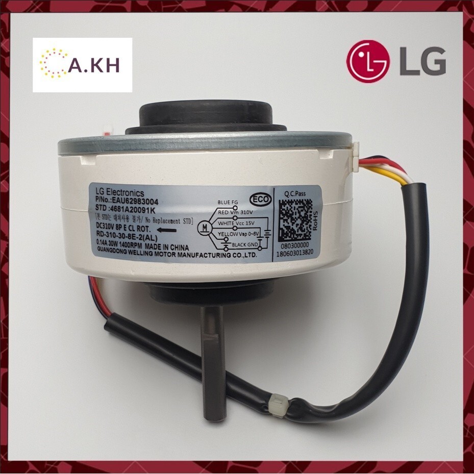 QX LG มอเตอร์พัดลมความเร็วสูง อินเวอร์เตอร์ในร่ม เครื่องปรับอากาศ มอเตอร์ DC 4681A20091K EAU62983004