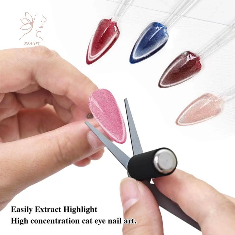 [maybeauty] ใหม่ French Dual Ended French Eye Magnet เครื่องมือ Y-Shaped แผ่นแม่เหล็กเสริมเครื่องมือเจลโปแลนด์แม่เหล็ก Rod เครื่องมือ DIY {TH}