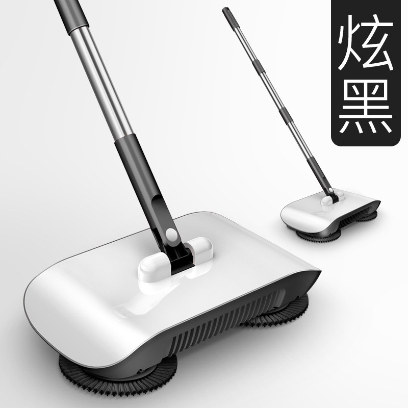 Influencer Sweeper Hand-Push Sweeper ไม้กวาดในครัวเรือนที่ตักขยะชุดรวมของขวัญ Sweeper DYTN