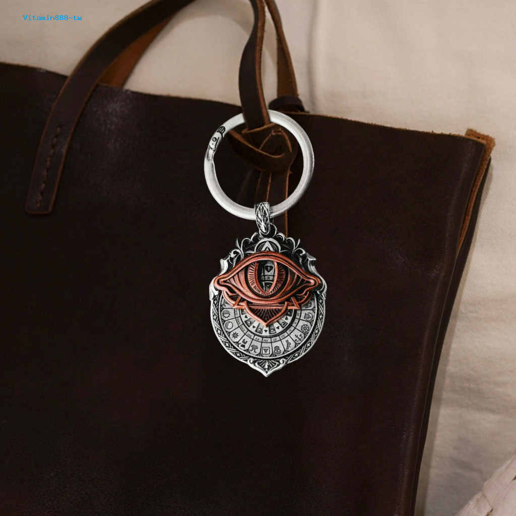 ไพ่ทาโรต์สัญลักษณ์จี้ Destiny Exploration พวงกุญแจ Mystical Tarot Vision จี้สร้อยคอ Eye of All-sight