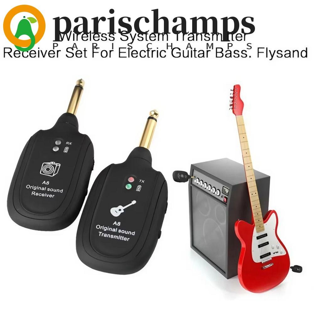 PARISCHAMPS 1 ชุดเครื่องส่งสัญญาณและตัวรับกีต้าร์, UHF A8 ตัวรับสัญญาณกีตาร์ไร้สาย, เครื่องมือไฟฟ้า 