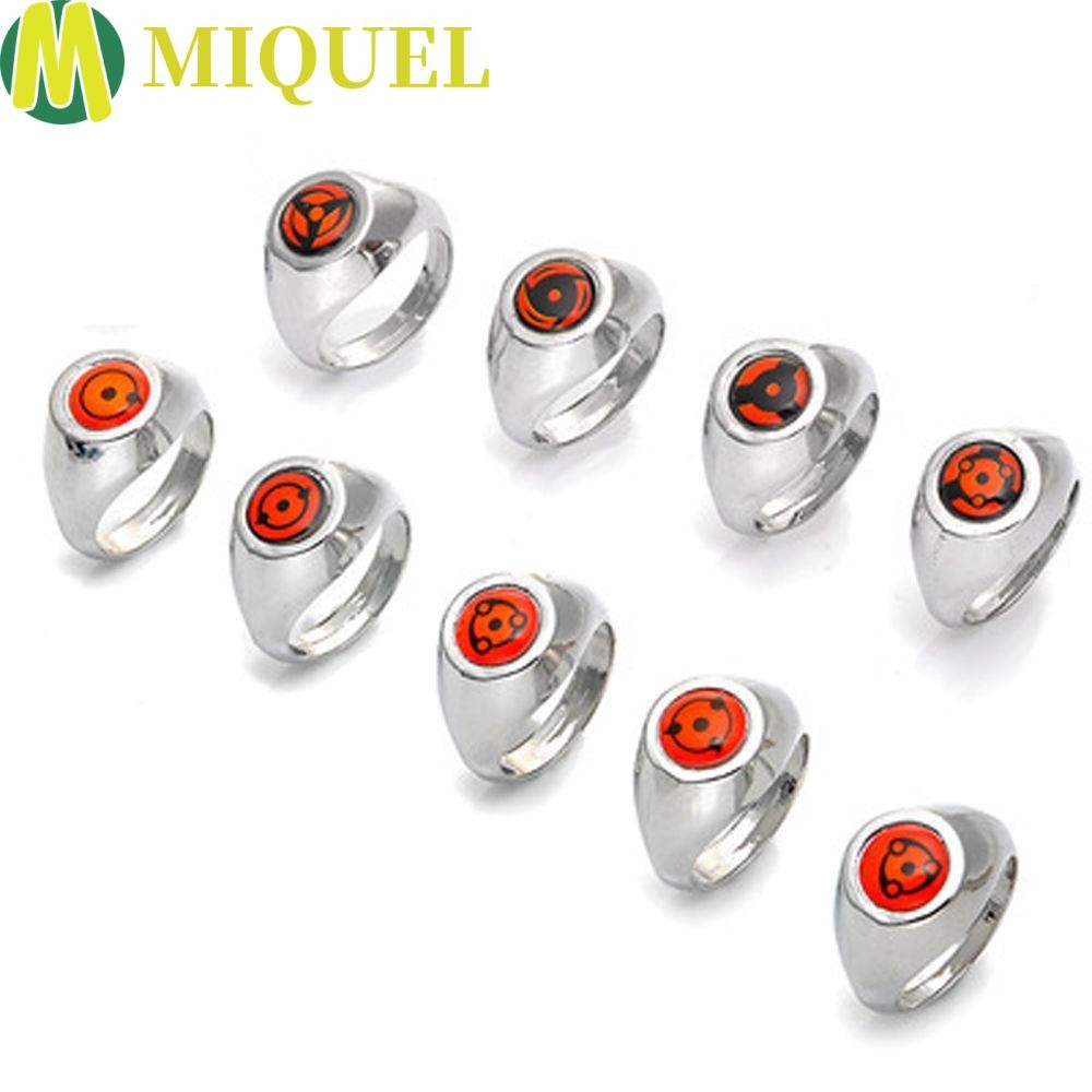 MIQUEL แหวนคอสเพลย์แบบ Uchiha Ninja Itachi สำหรับแฟน ๆ อะนิเมะและcosplay