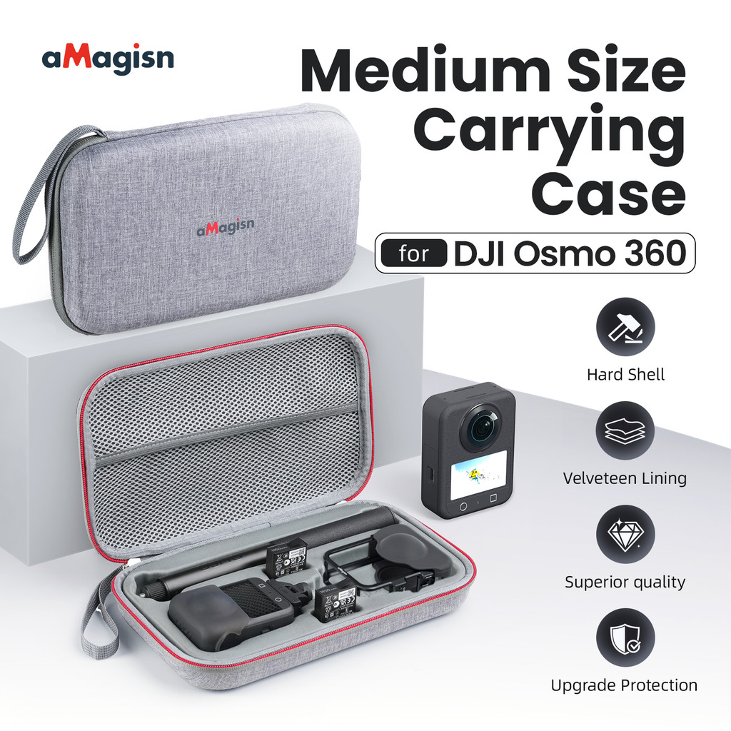 สําหรับ DJI OSMO 360 กระเป๋าถือสําหรับ DJI OSMO 360 กล่องเก็บกระเป๋าเปลือกแข็งกระเป๋าเดินทางสําหรับ 