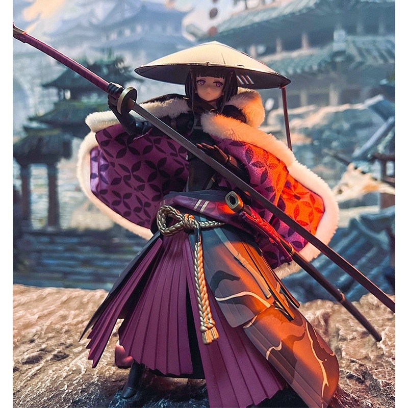 [เสื้อคลุมshangi] figma Ronin Wandering Samurai Machine Girl Cloak เหมาะสําหรับตุ๊กตา 3/40 20 ซม.