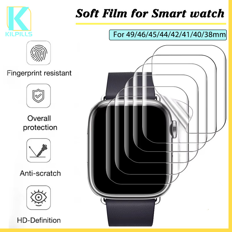 ฟิล์มเจลน้ำอ่อน for iWatch Apple Watch Series 11 10 9 8 7 6 5 4 3 2 1 Ultra/SE 3 2 46มม. 38 40 42 44 41มม. 45มม 49มม.