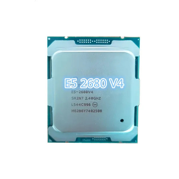 E5 2680V4 Original Xeon E5-2680V4 CPU โปรเซสเซอร์ 2.40GHz 14-Core 35M 14NM E5-2680 V4 FCLGA2011-3 TP