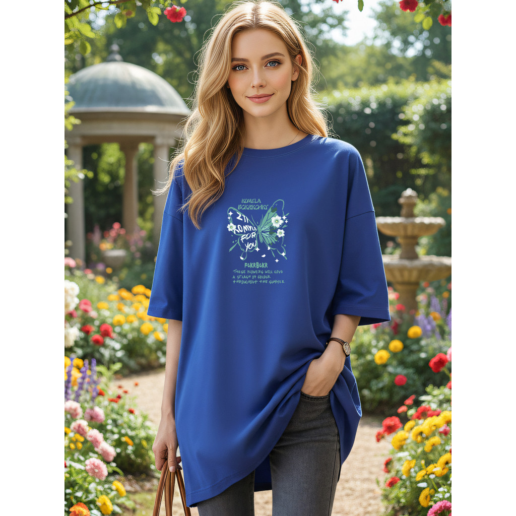 2Y337 [AIYOU] M-5XL TShirt เสื้อ TShirt Crop Top T เสื้อ Plus ขนาดผู้หญิงแฟชั่นสุภาพสตรีสูงผ้าไหมหลว