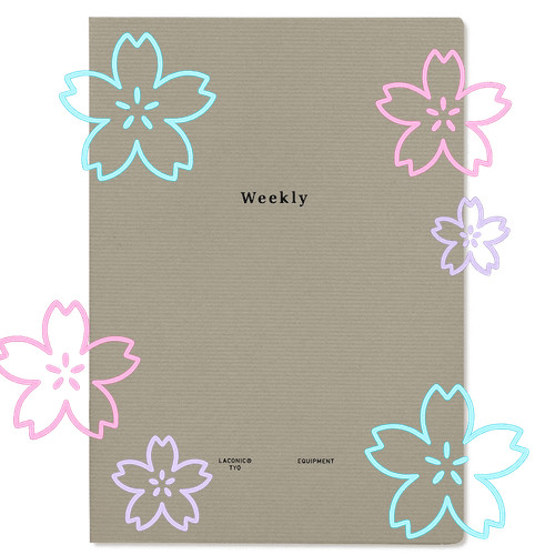 [จัดส่งจากญี่ปุ่นอย่างพิถีพิถัน]สมุดบันทึกลาคอ닉 (Laconic) ขนาด A5 แบบสัปดาห์ ไม่มีวันที่ รุ่น LGF02-