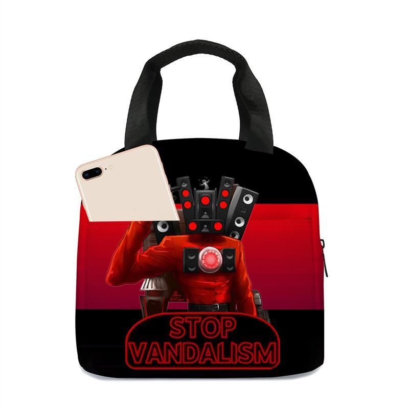 skibidi toilet เลโก้ skibidi toilet สินค้าใหม่ skibidi toilet ห้องน้ำคนเด็กถุงอาหารกลางวันนักเรียนปร