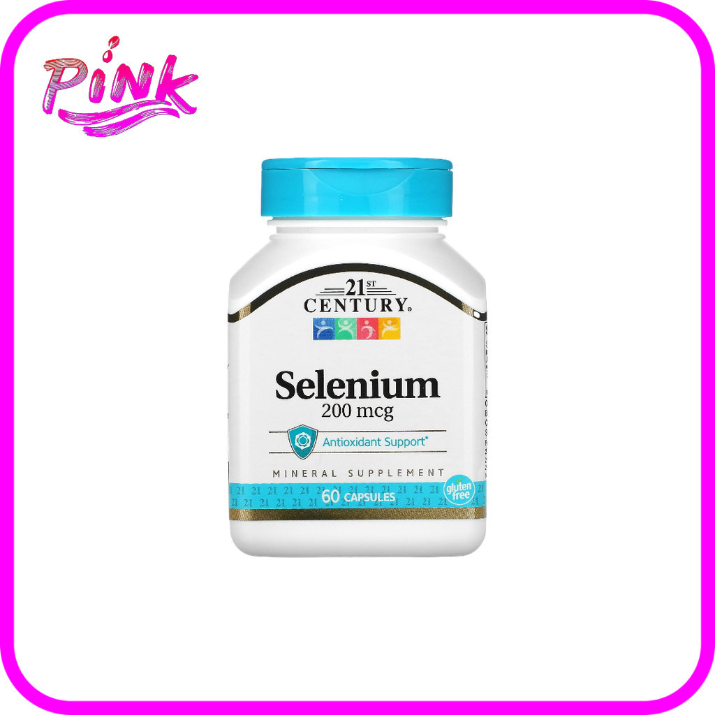 พร้อมส่ง 21st Century Selenium 200 mcg 60 Capsules