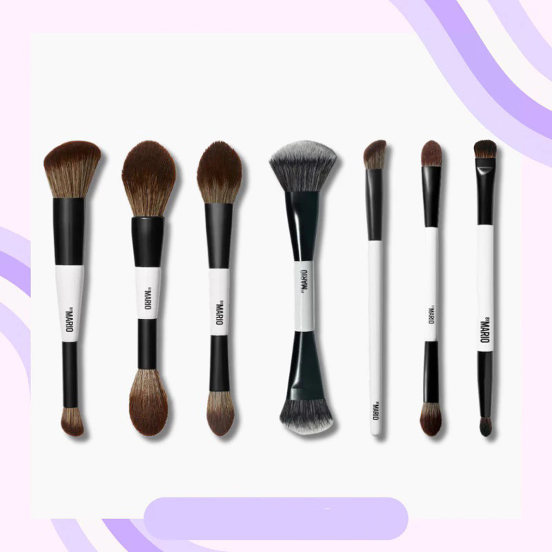 แต่งหน้าโดย Mario แปรงแต่งหน้า F4 Double-Headed Highlight Blush Foundation Brush Board Ni แนะนํา