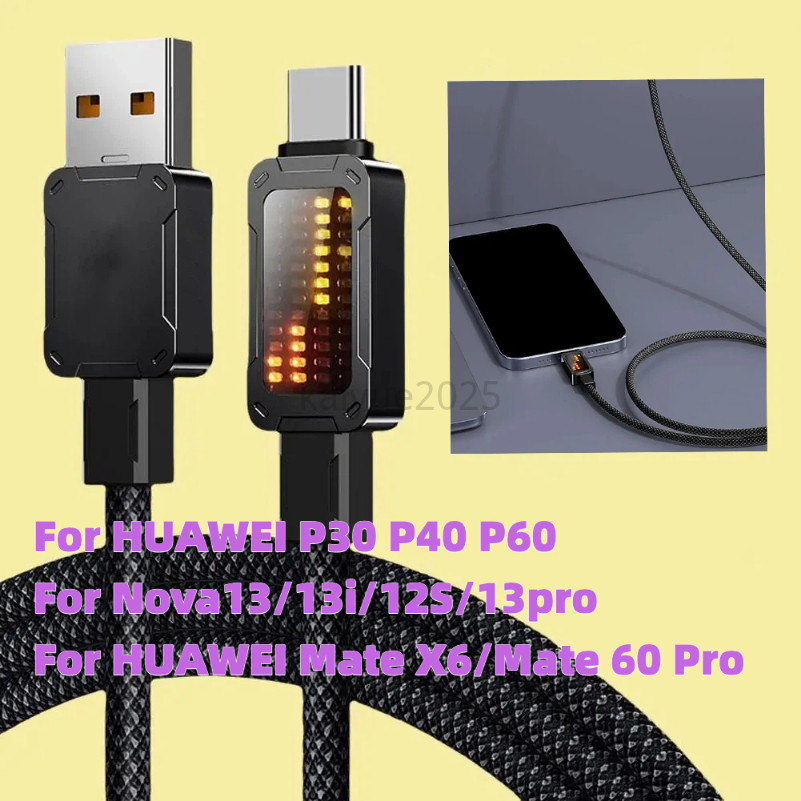 KY9J 100W USB C ถึง USB Type C สาย PD3.0 Charger Fast สายชาร์จข้อมูลสําหรับ Xiaomi 14T 14TPro 15T 15