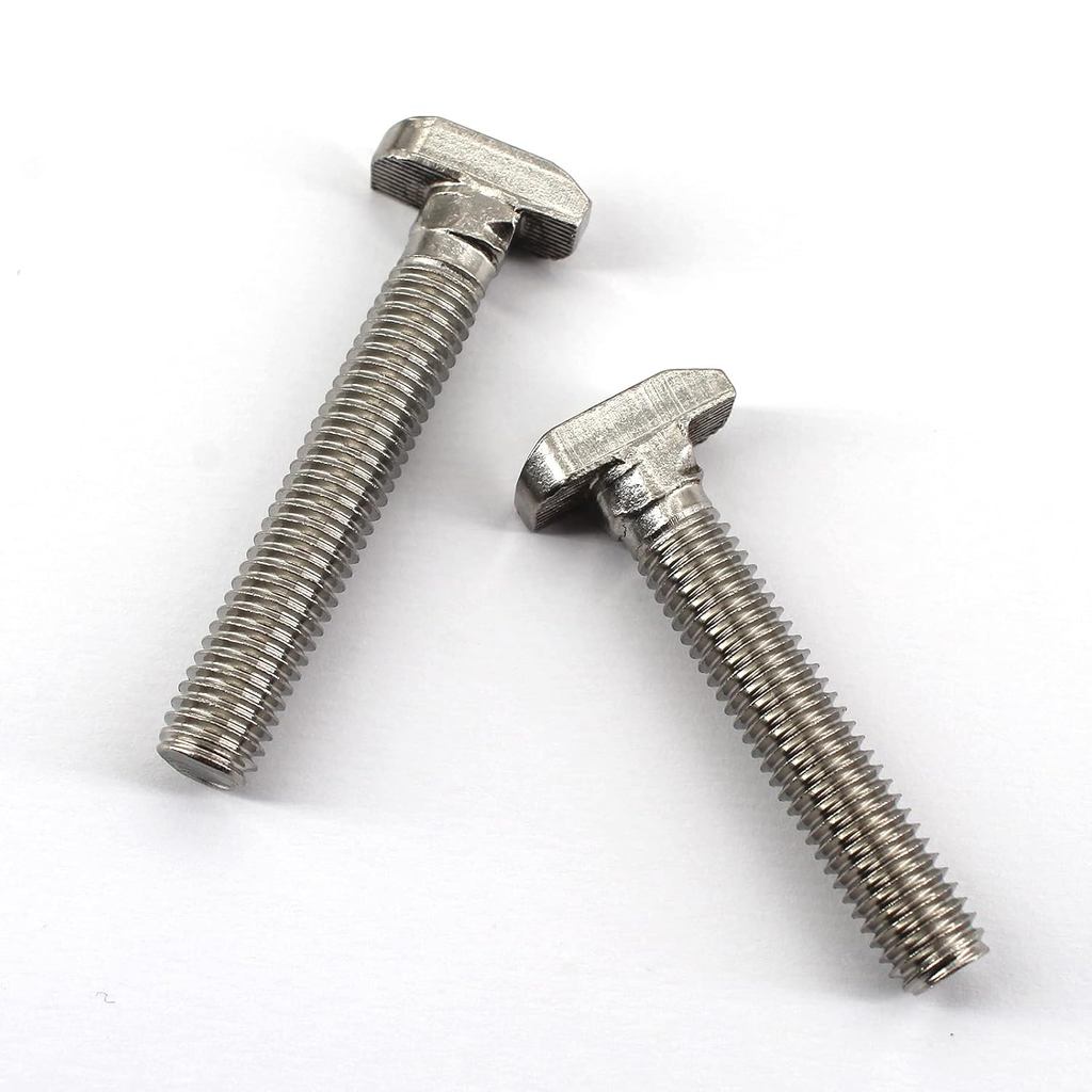 20 ชิ้น M8x25 มิลลิเมตร 304 สแตนเลส T-Slot Bolt 45 Series อลูมิเนียมโปรไฟล์ T-Shaped สกรู Bolt Faste