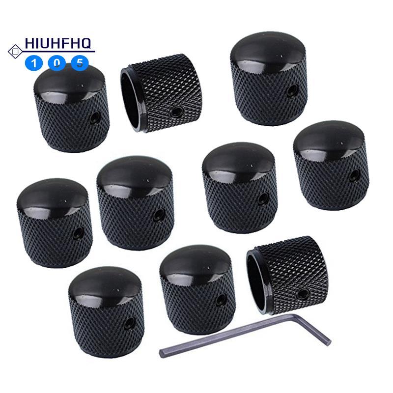 Hiuhfhq106 กีตาร์ไฟฟ้าโลหะ Volume Knob Volume Knob Iron Knob with Hole Volume Knob Switch Cap