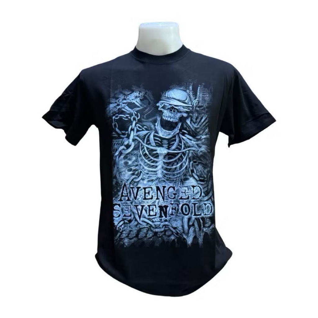 #พร้อมส่ง เสื้อวงดนตรี AVENGED SEVENFOLD A7X T-SHIRT ลาย HELL BAT (BLACK)(2025) ลิขสิทธิ์ของแท้ USA