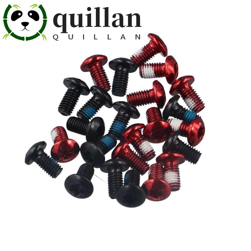 QUILLAN Torx Bolts สแตนเลสที่มีสีสันเบรคอุปกรณ์เสริมเครื่องมือ T25 Torx M5x9 มม.T25 สกรู