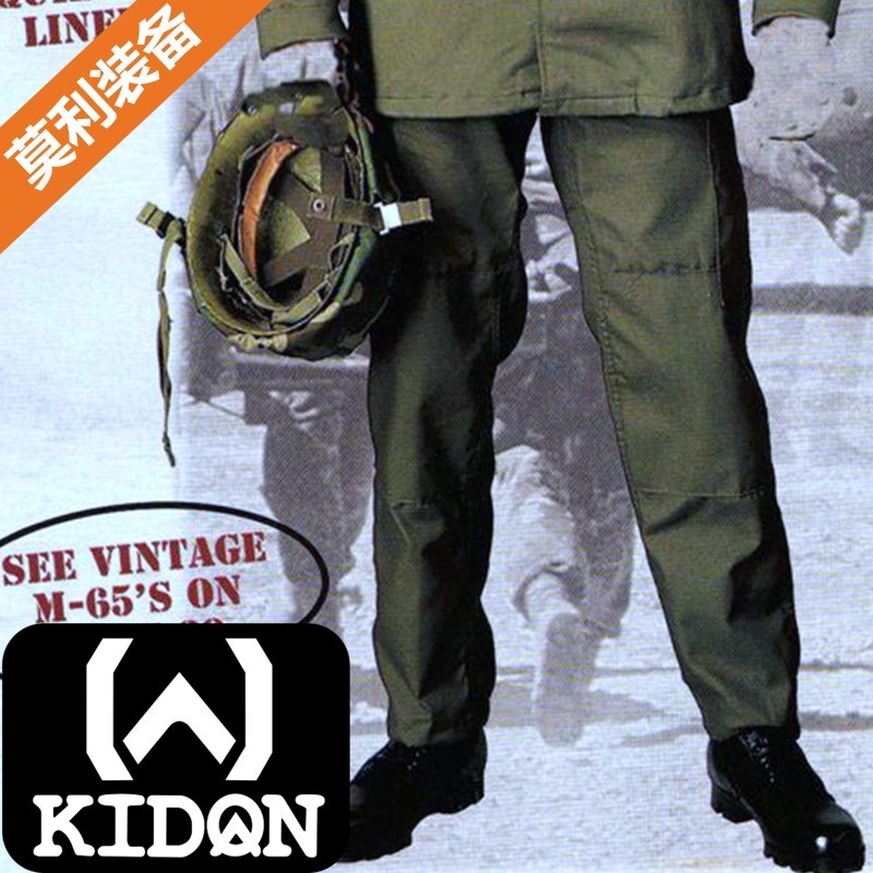 Wolves KIDON American M65 Battlefield Windproof Pants Brocade Satin หนา Fine Canvas Wear-Resistant A