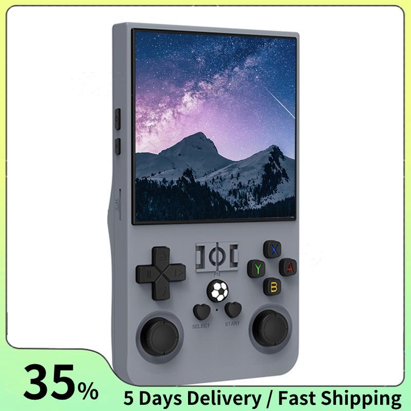 R36MAX Retro 128GB เกมคอนโซลมือถือ 128GB 4.0 นิ้วหน้าจอ IPS สําหรับ Linux ระบบแบบพกพาเครื่องเล่นวิดี