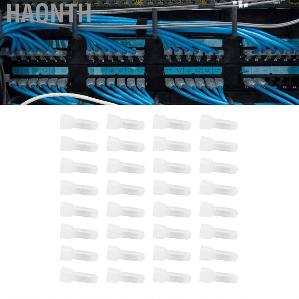 Haonth 1000 ชิ้นปิด End Terminal Clear Nylon หมวกจีบสายไฟชุดเชื่อมต่อสายเคเบิล CE1 CE2 CE5 AWG 22-10