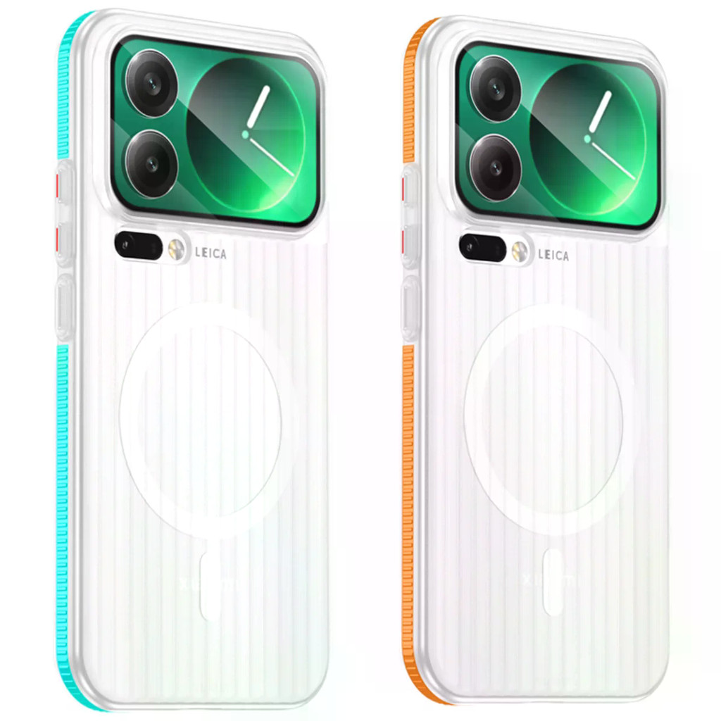 ลูกฟูกโปร่งแสง Hard Case สําหรับ Xiaomi Mi 17 Pro Max ปลอกแม่เหล็กชาร์จไร้สาย Anti-slip ป้องกันปกหลั