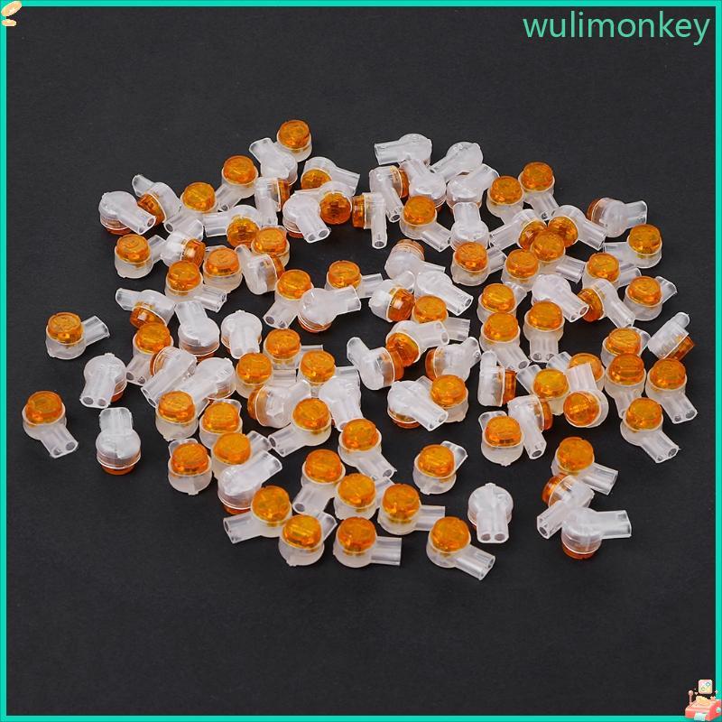 WU 100 ชิ้น UY2 K2 Connector Grease Filling Butt Wire Line Terminal Connector
