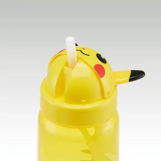 Skater - Die-cut straw type blow bottle ขวดน้ำหัวการ์ตูนแบบหลอดดูด 350ml.