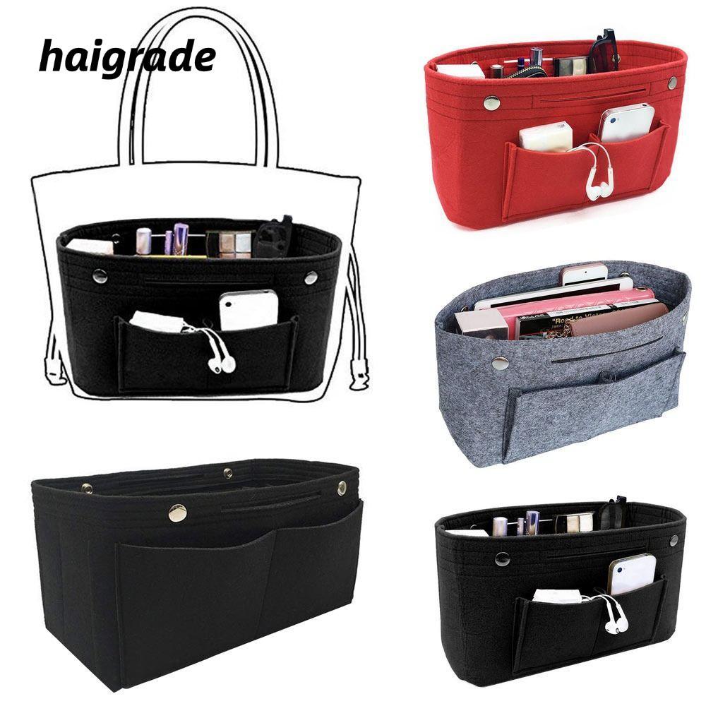 HAIGRADE กระเป๋าบรรจุภายในแบบยืดหยุ่น ใช้งานสะดวก สำหรับใส่ในกระเป๋าถือ