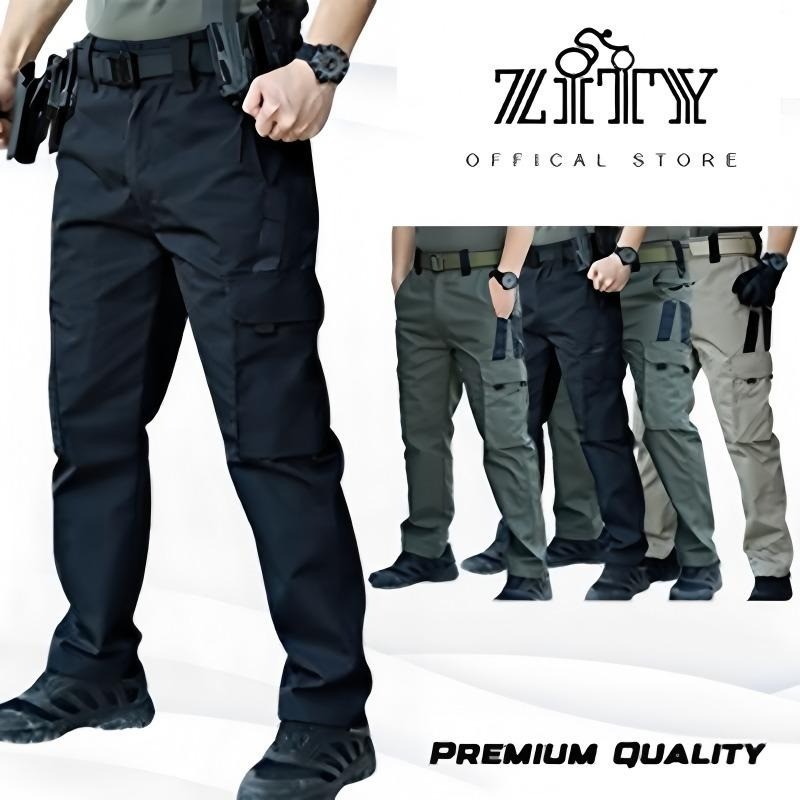 ZITY Tactical Cargo Pants 8 Pocket Overalls Pants Mens Multi-pocket Waterproof Tactical Pants